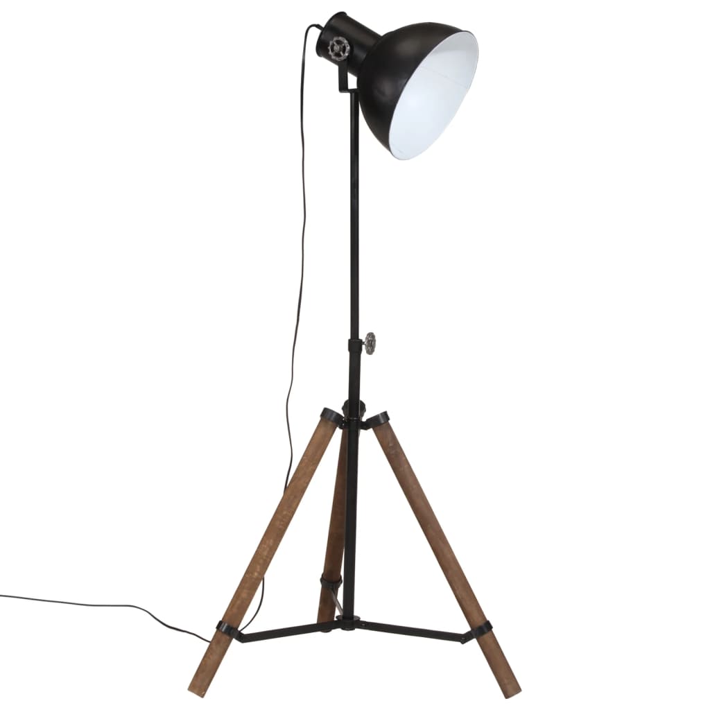 Gulvlampe 25 W svart 75x75x90-150 cm E27