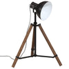 Gulvlampe 25 W svart 75x75x90-150 cm E27
