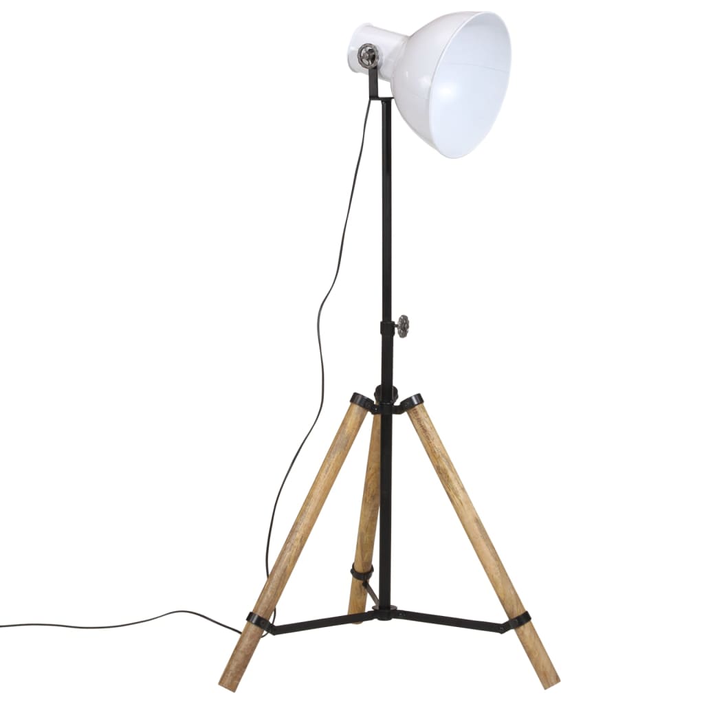 Gulvlampe 25 W hvit 75x75x90-150 cm E27