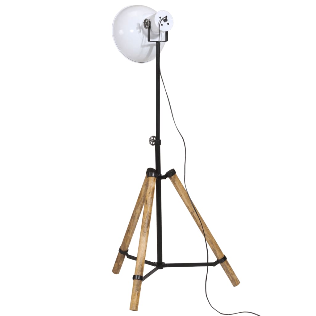 Gulvlampe 25 W hvit 75x75x90-150 cm E27