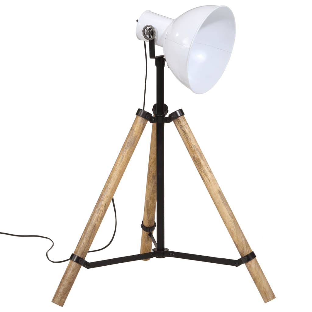 Gulvlampe 25 W hvit 75x75x90-150 cm E27