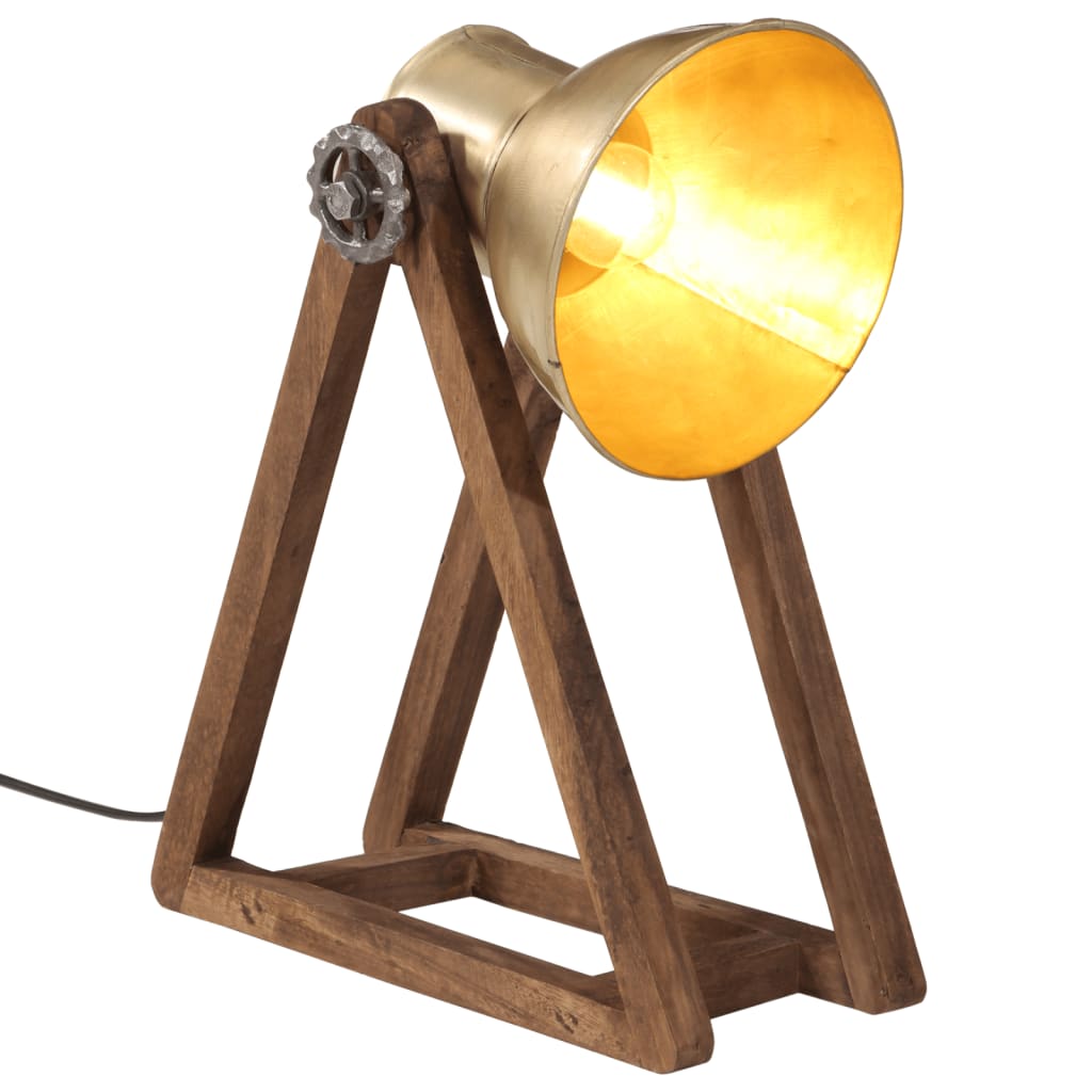 Skrivebordslampe 25 W antikk messing 30x17x40 cm E27