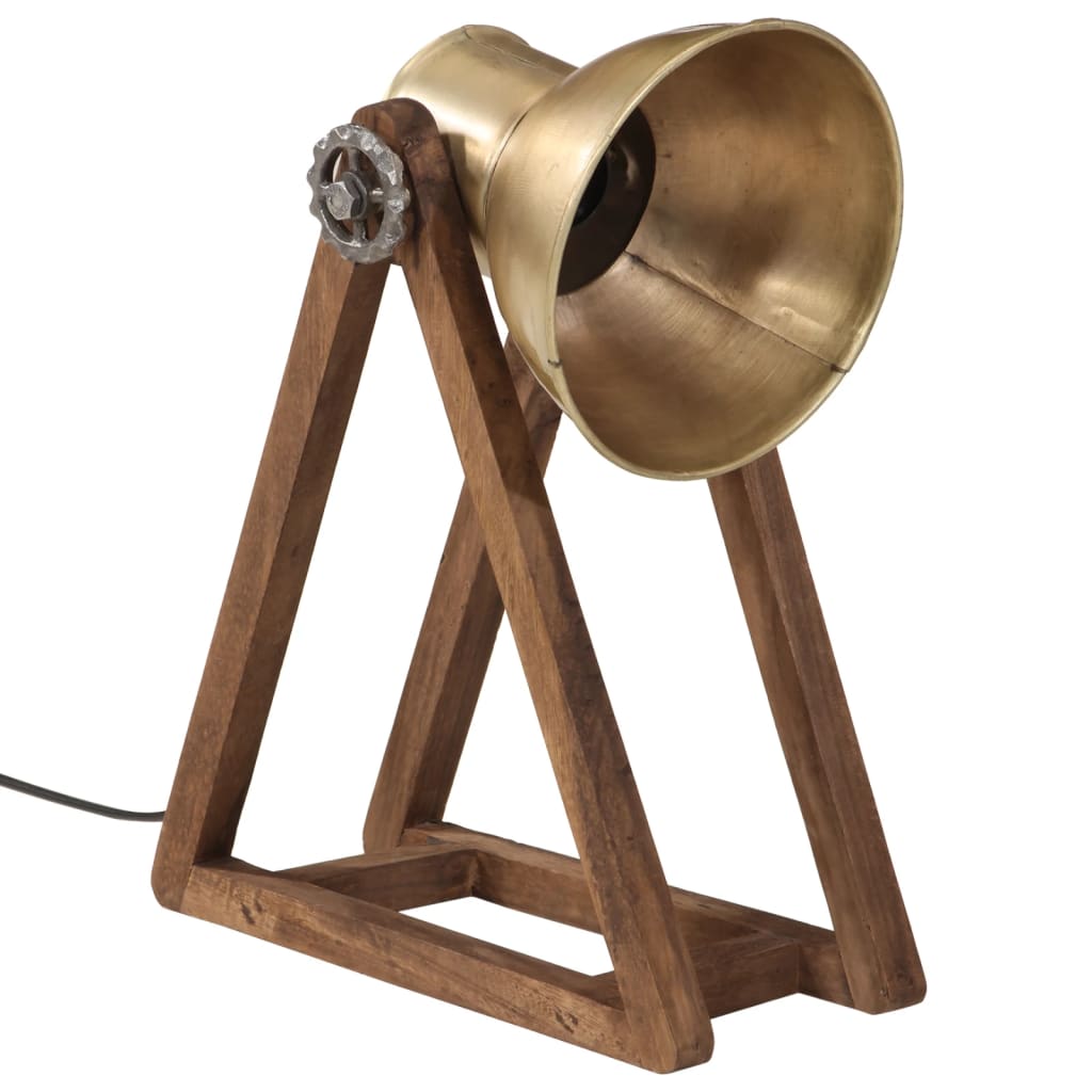 Skrivebordslampe 25 W antikk messing 30x17x40 cm E27