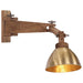 Vegglampe 25 W antikk messing E27
