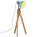Gulvlampe 25 W denimblå 45x45x120 cm E27