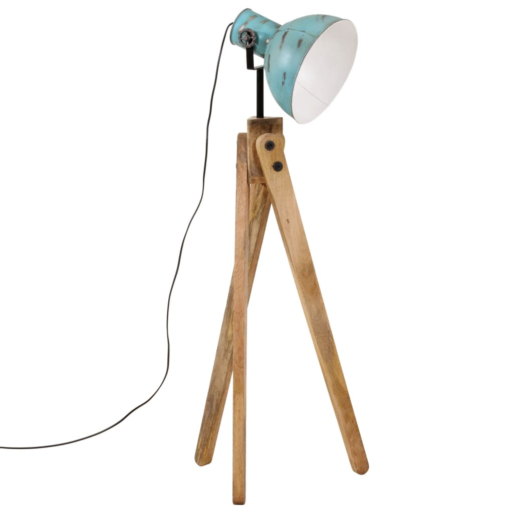 Gulvlampe 25 W denimblå 45x45x120 cm E27