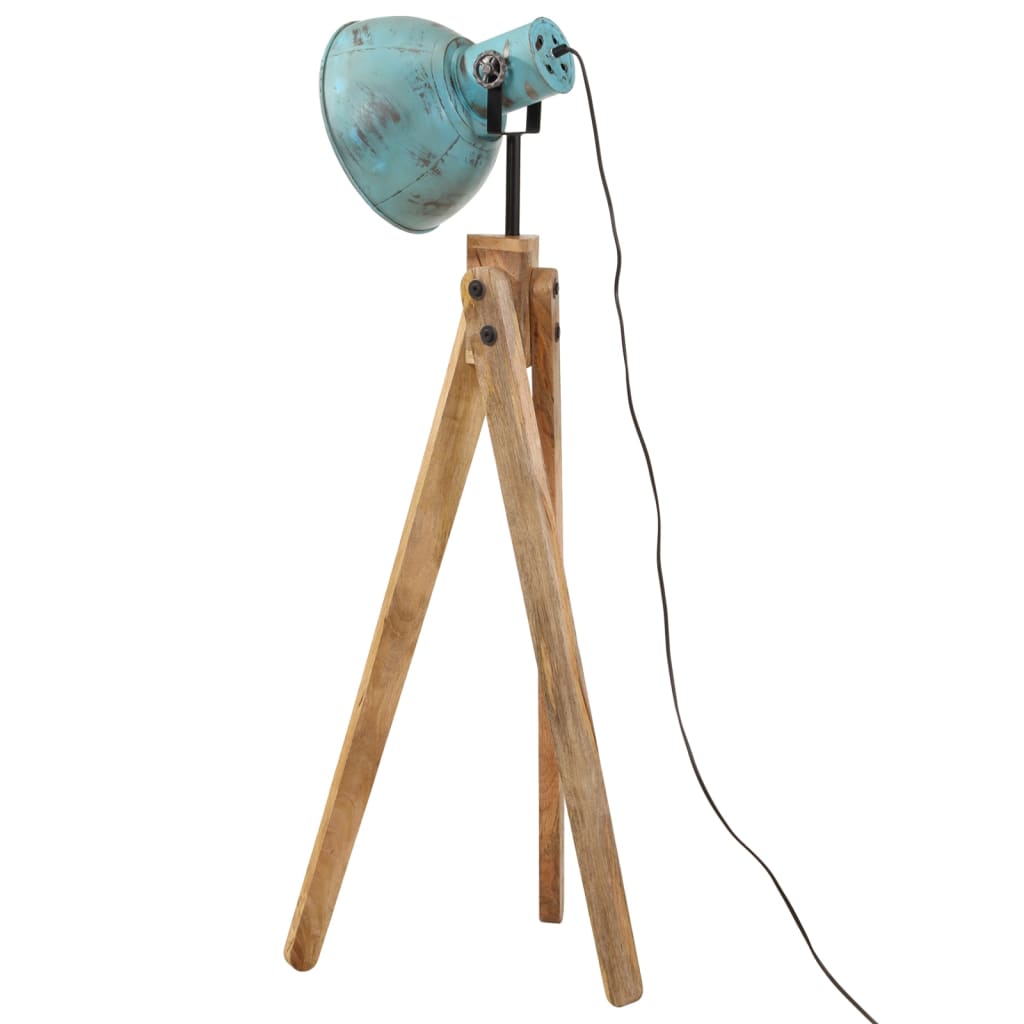 Gulvlampe 25 W denimblå 45x45x120 cm E27
