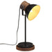 Skrivebordslampe 25 W svart 17x17x50 cm E27