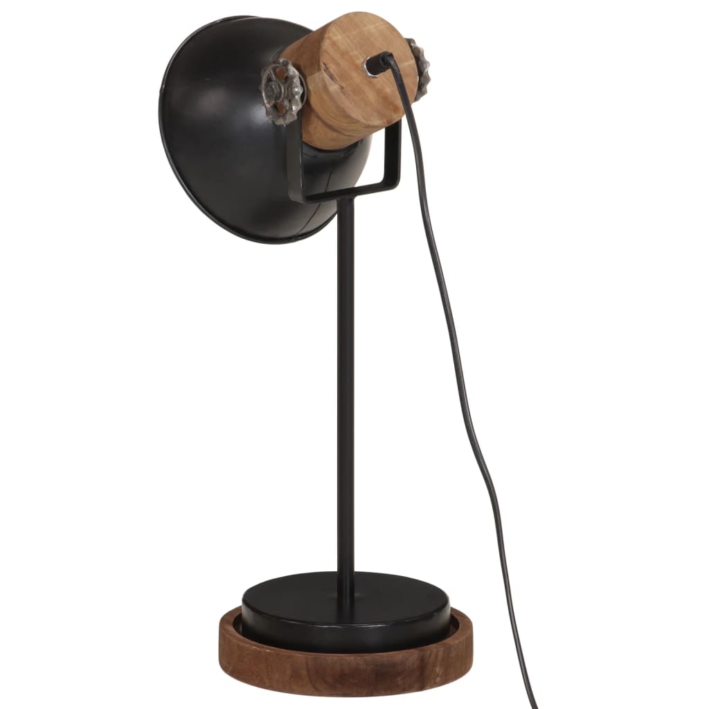 Skrivebordslampe 25 W svart 17x17x50 cm E27