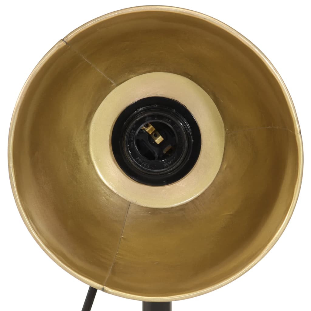 Skrivebordslampe 25 W antikk messing 17x17x60 cm E27