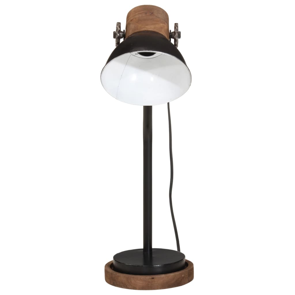 Skrivebordslampe 25 W svart 18x18x60 cm E27