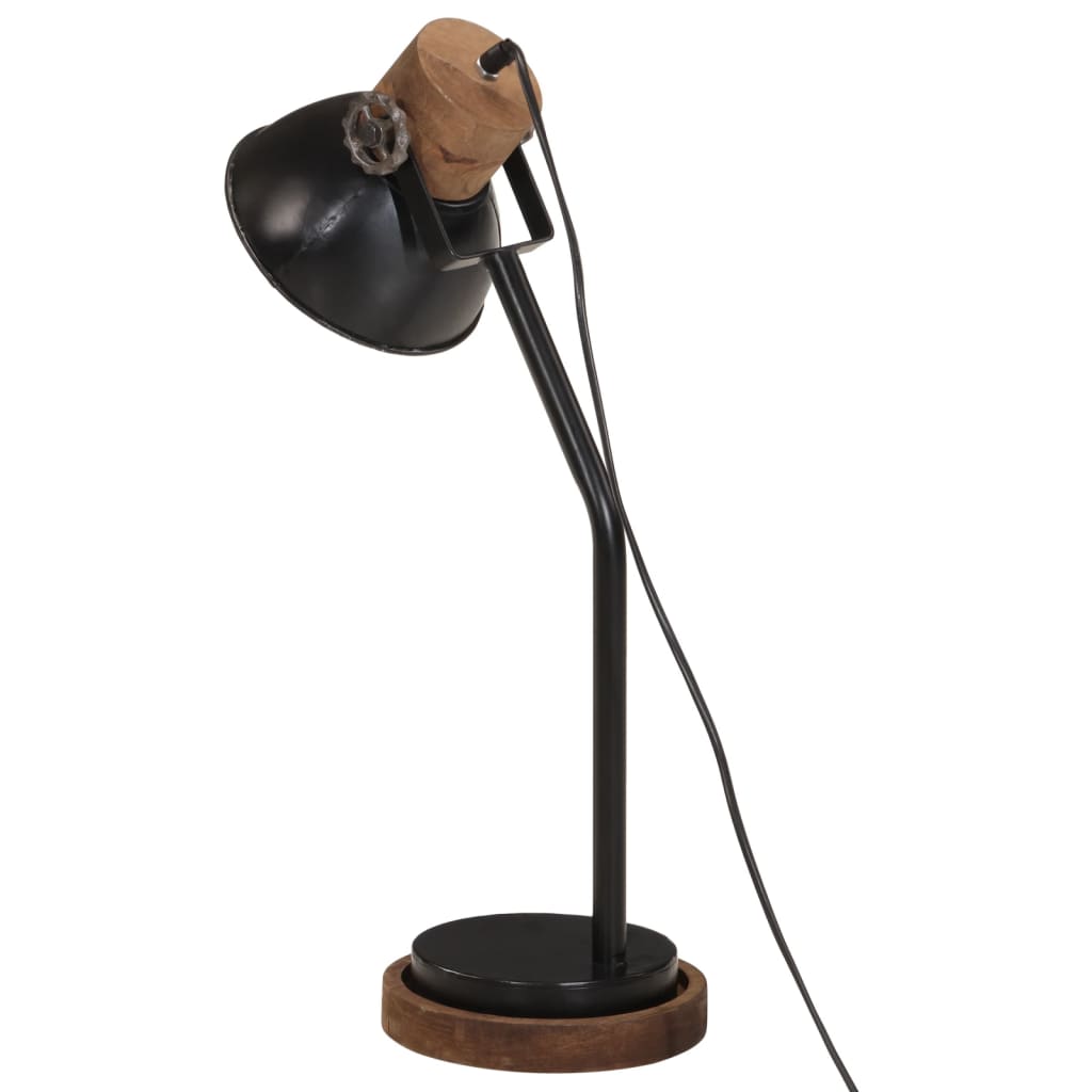 Skrivebordslampe 25 W svart 18x18x60 cm E27