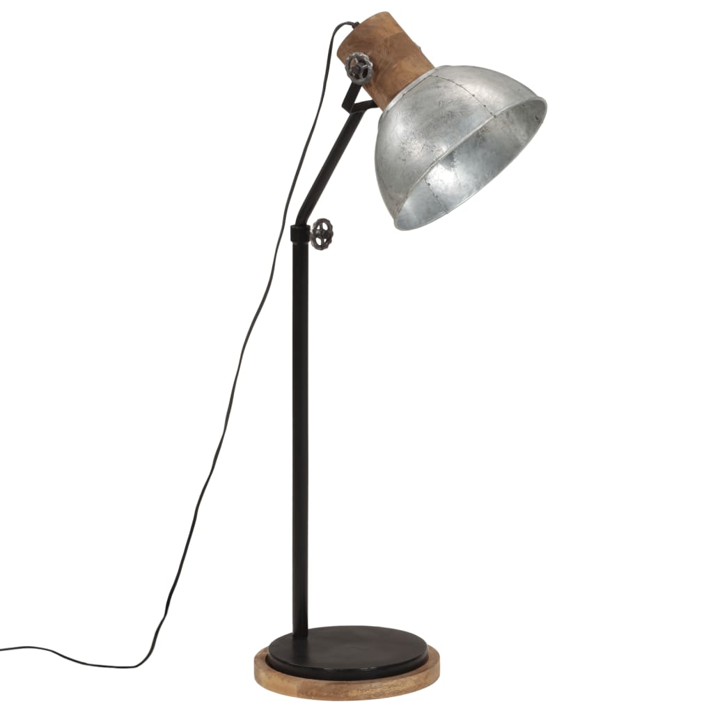 Gulvlampe 25 W vintage sølv 30x30x100-150 cm E27