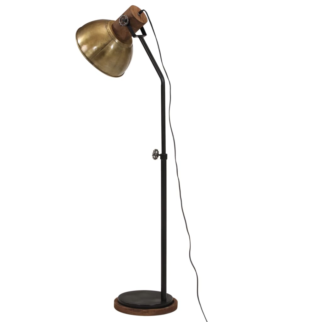 Gulvlampe 25 W vintage messing 30x30x100-150 cm E27