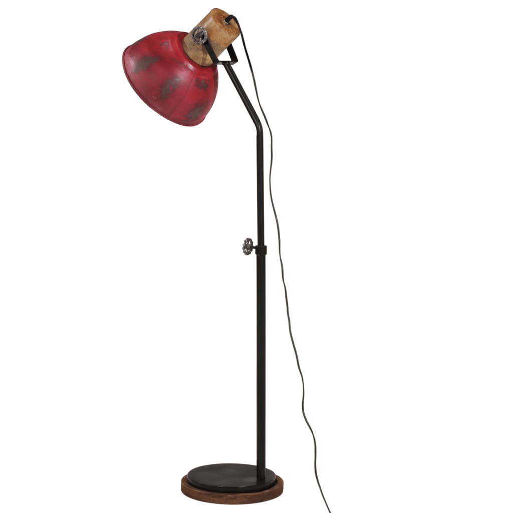 Gulvlampe 25 W mørkerød 30x30x100-150 cm E27