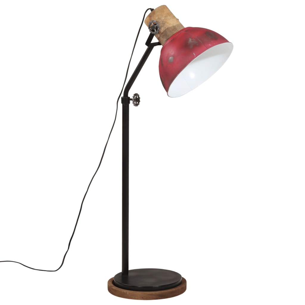 Gulvlampe 25 W mørkerød 30x30x100-150 cm E27