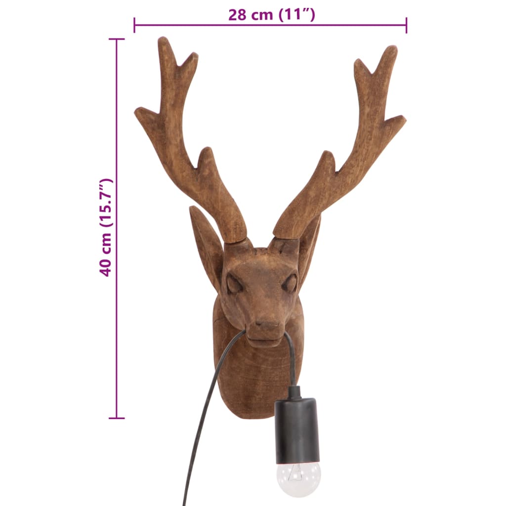 Vegglampe dyreformet 25 W 28x20x40 cm E27