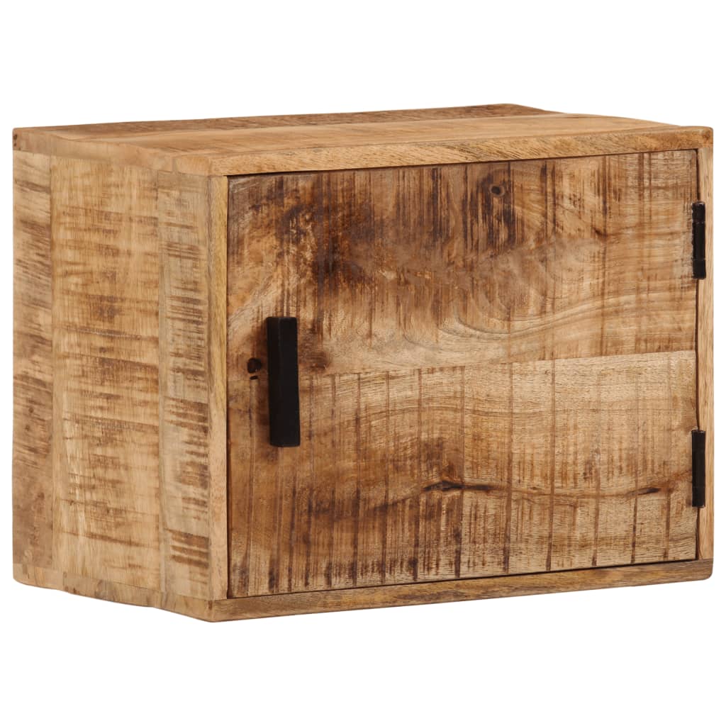 Vegghengt nattbord 40x30x25 cm heltre mango