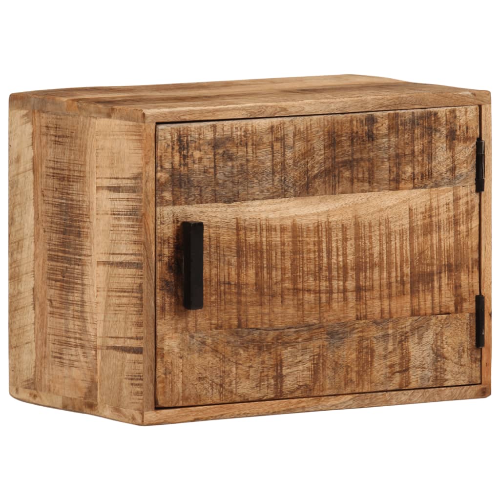 Vegghengt nattbord 40x30x25 cm heltre mango