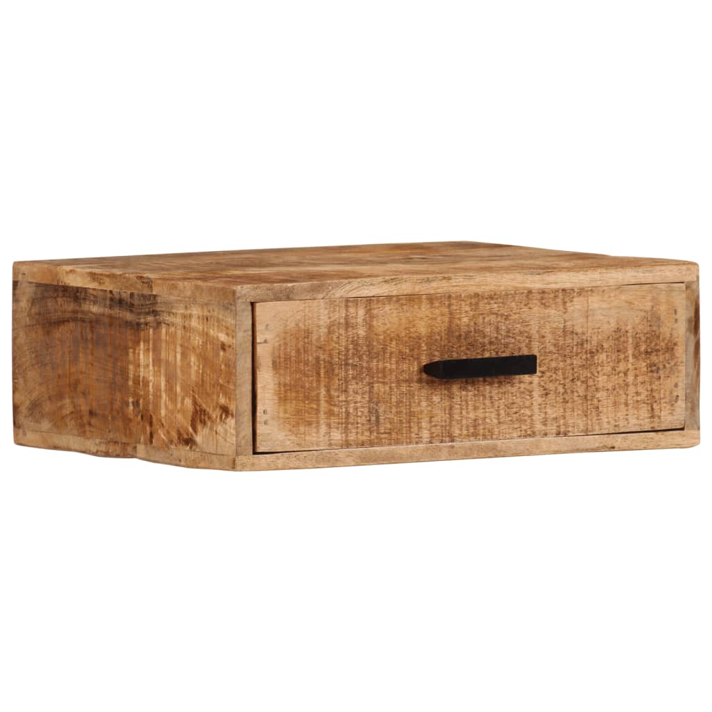 Vegghengt nattbord 40x30x13,5 cm heltre mango