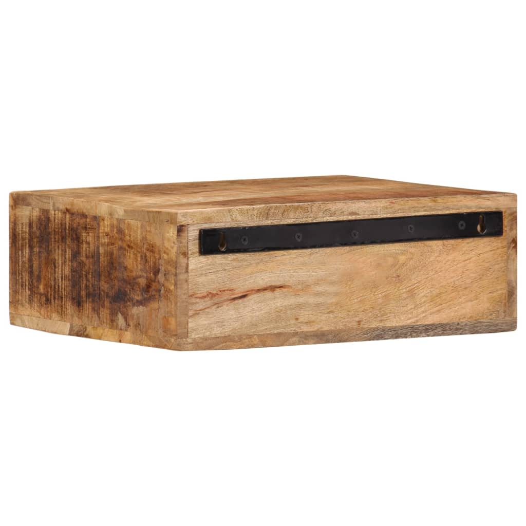 Vegghengt nattbord 40x30x13,5 cm heltre mango