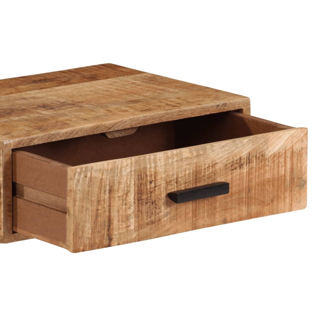 Vegghengt nattbord 40x30x13,5 cm heltre mango