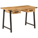 Skrivebord med skuffer 105x55x70 cm heltre mango og jern