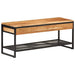 Skobenk 110x35x45 cm heltre akasie og jern