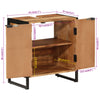 Baderomsskap 55x35x60 cm heltre akasie og jern