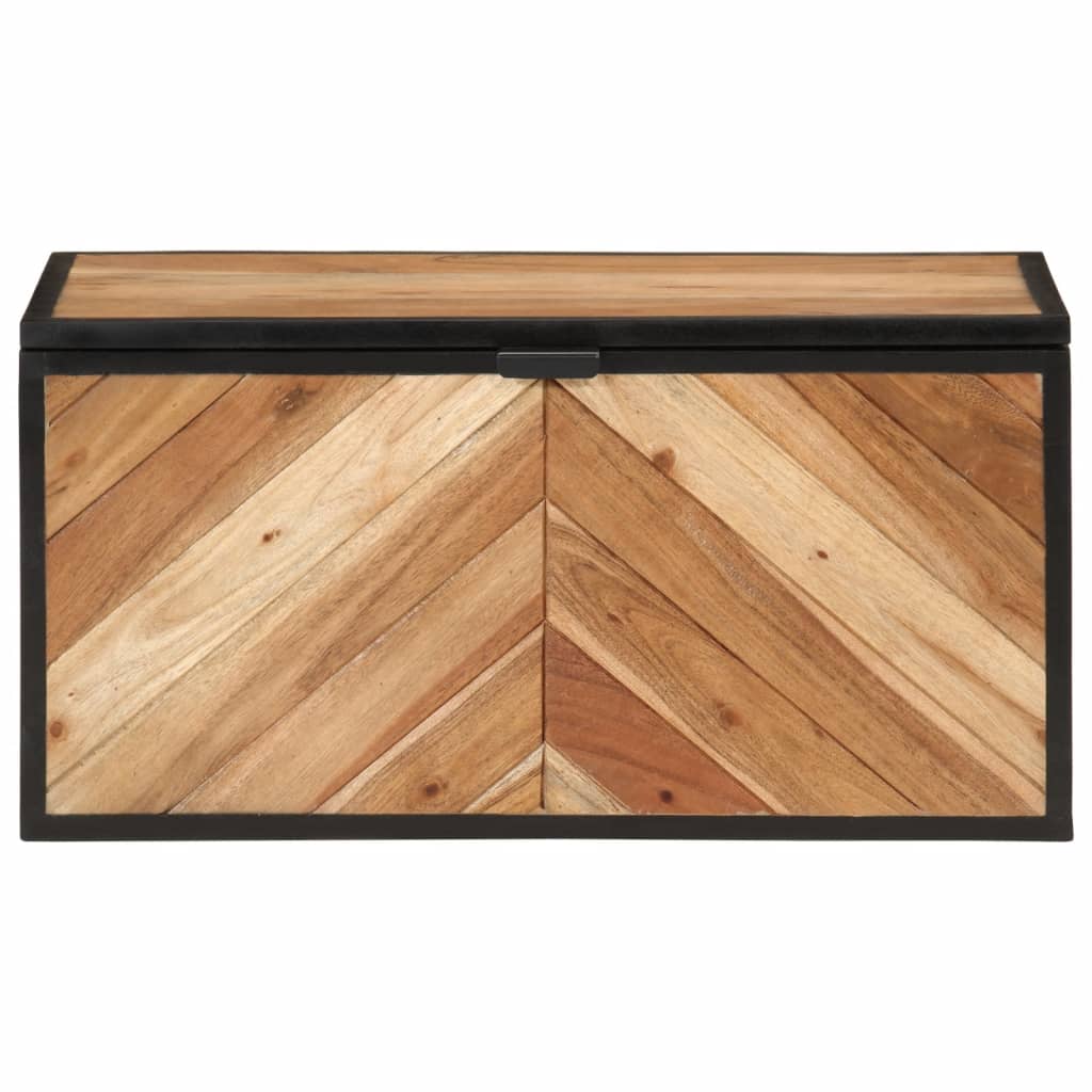 Putekasse 60x30x30 cm heltre akasie og jern