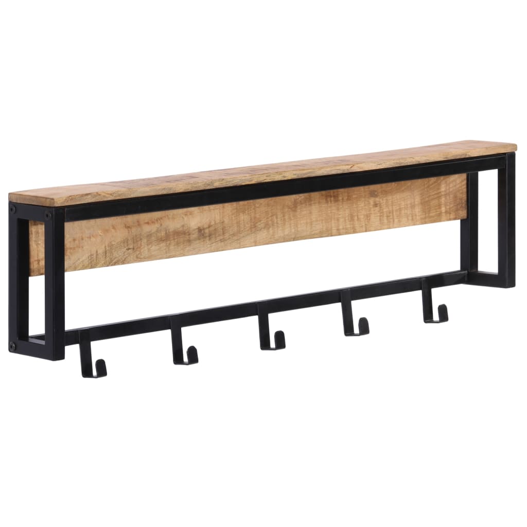 Knaggrekke 87x10x27 cm heltre grovt mangotre