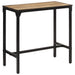 Barbord 110x55x107 cm grovt heltre mangotre