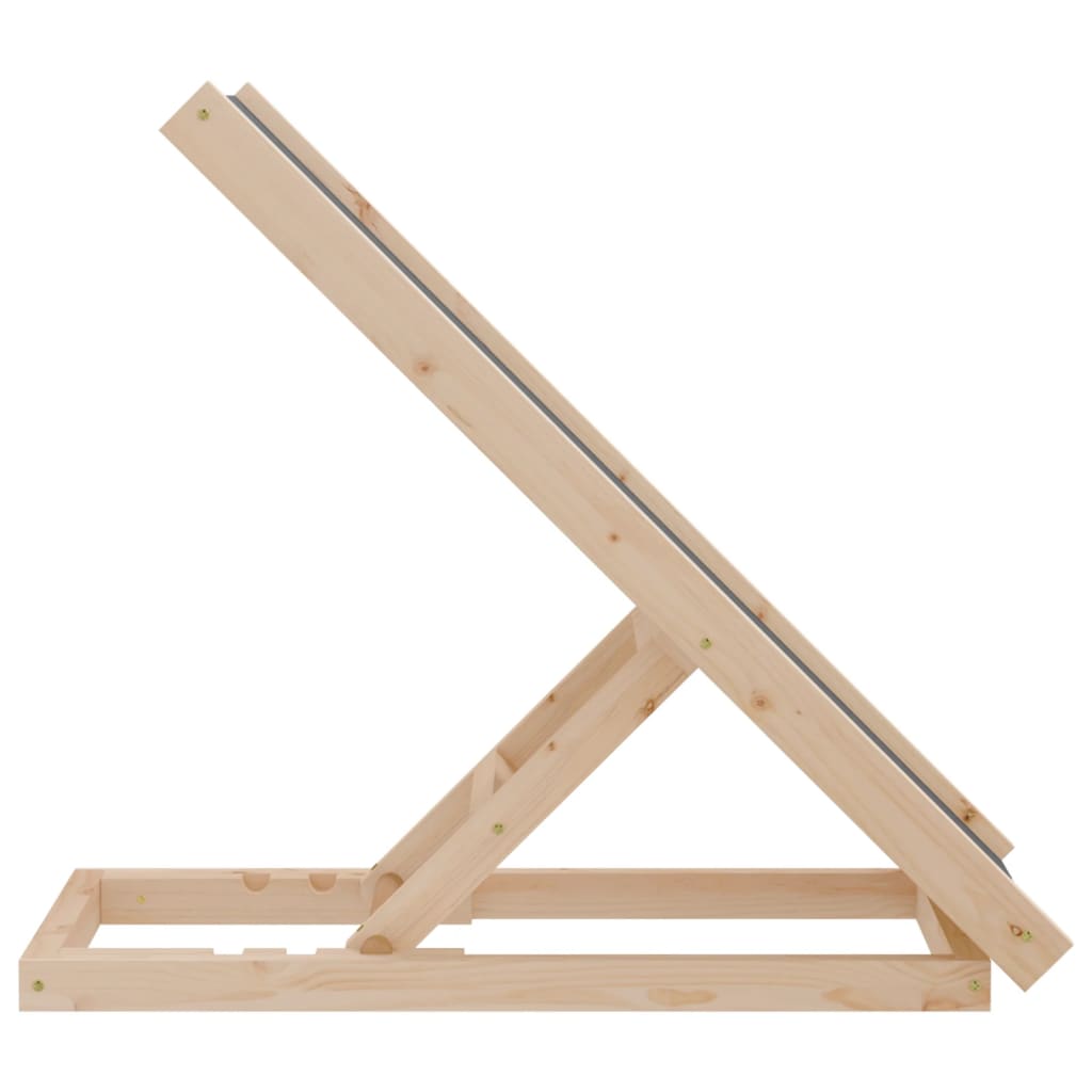 Hunderampe grå 70x35 cm heltre gran