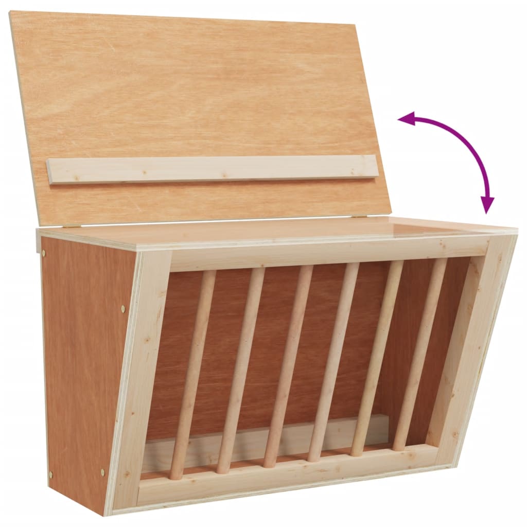Høymater for kanin 37x18,5x23 cm heltre gran