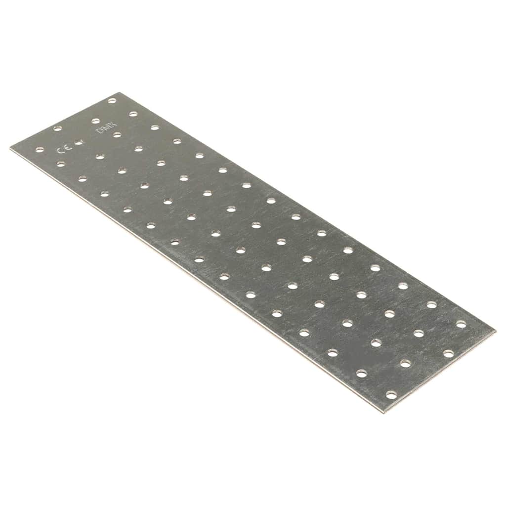 Perforerte plater 20 stk 2 mm 300x80 mm Galvanisert stål