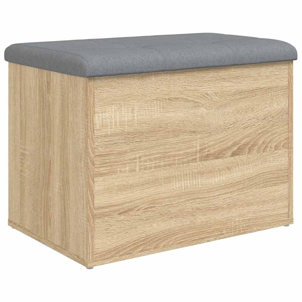 Oppbevaringsbenk Sonoma eik 62x42x45 cm konstruert tre