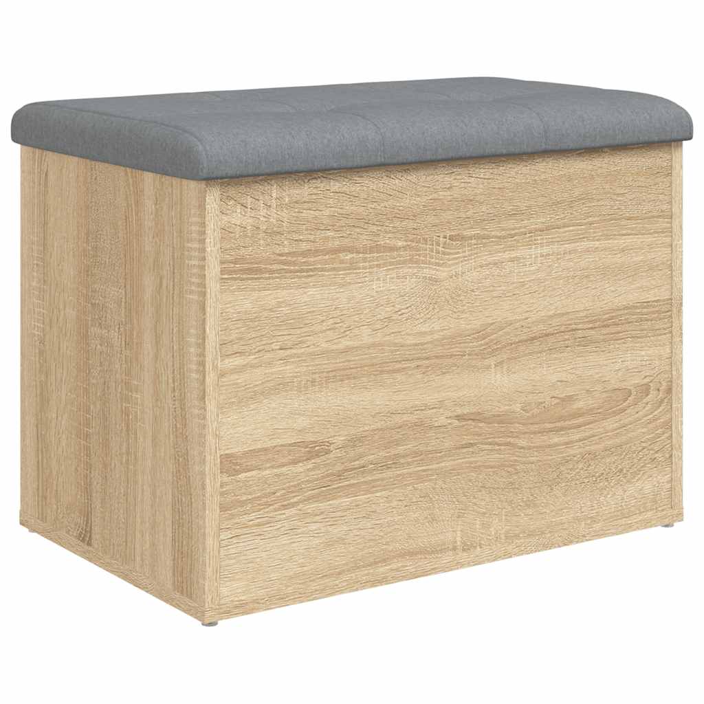 Oppbevaringsbenk Sonoma eik 62x42x45 cm konstruert tre