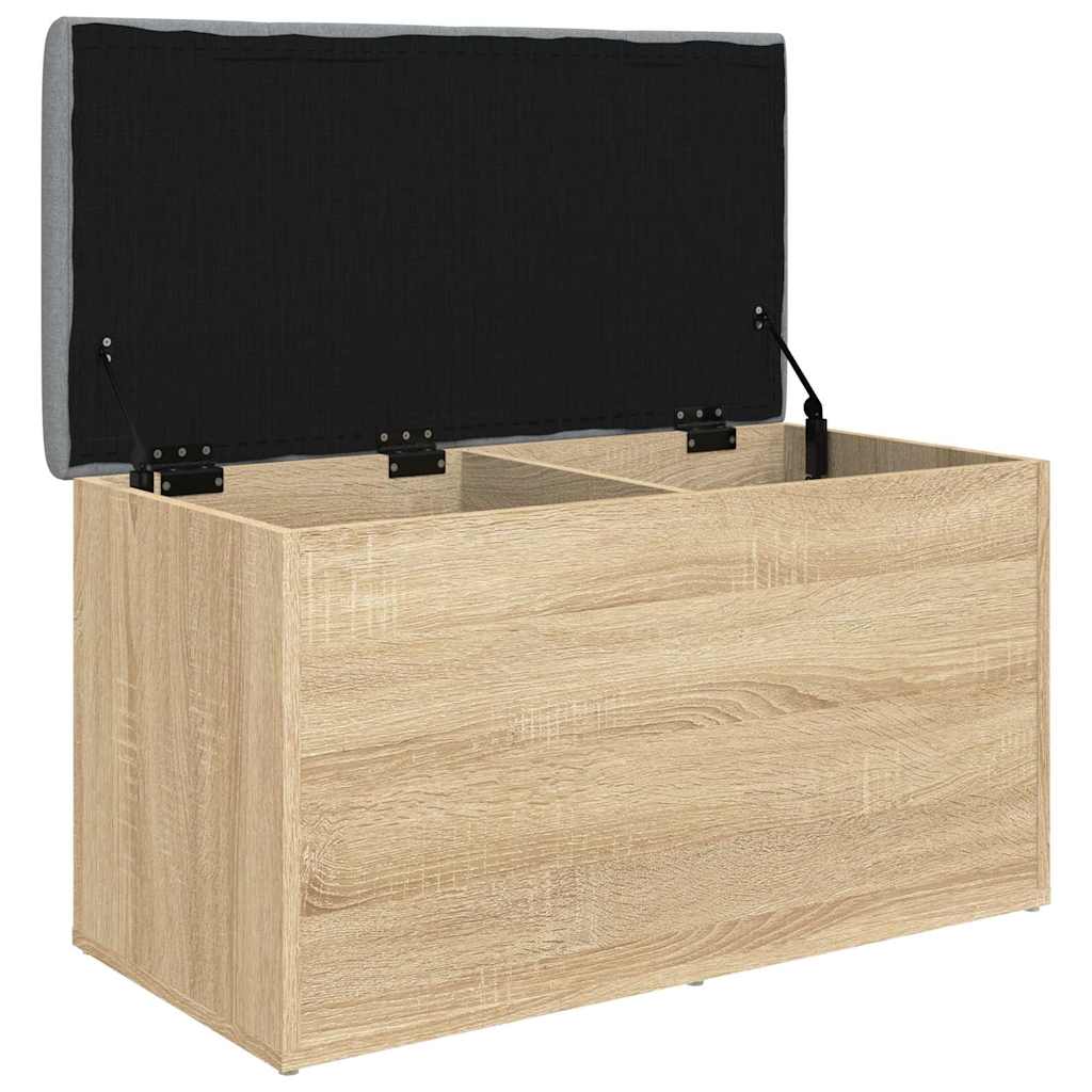 Oppbevaringsbenk Sonoma eik 82x42x45 cm konstruert tre