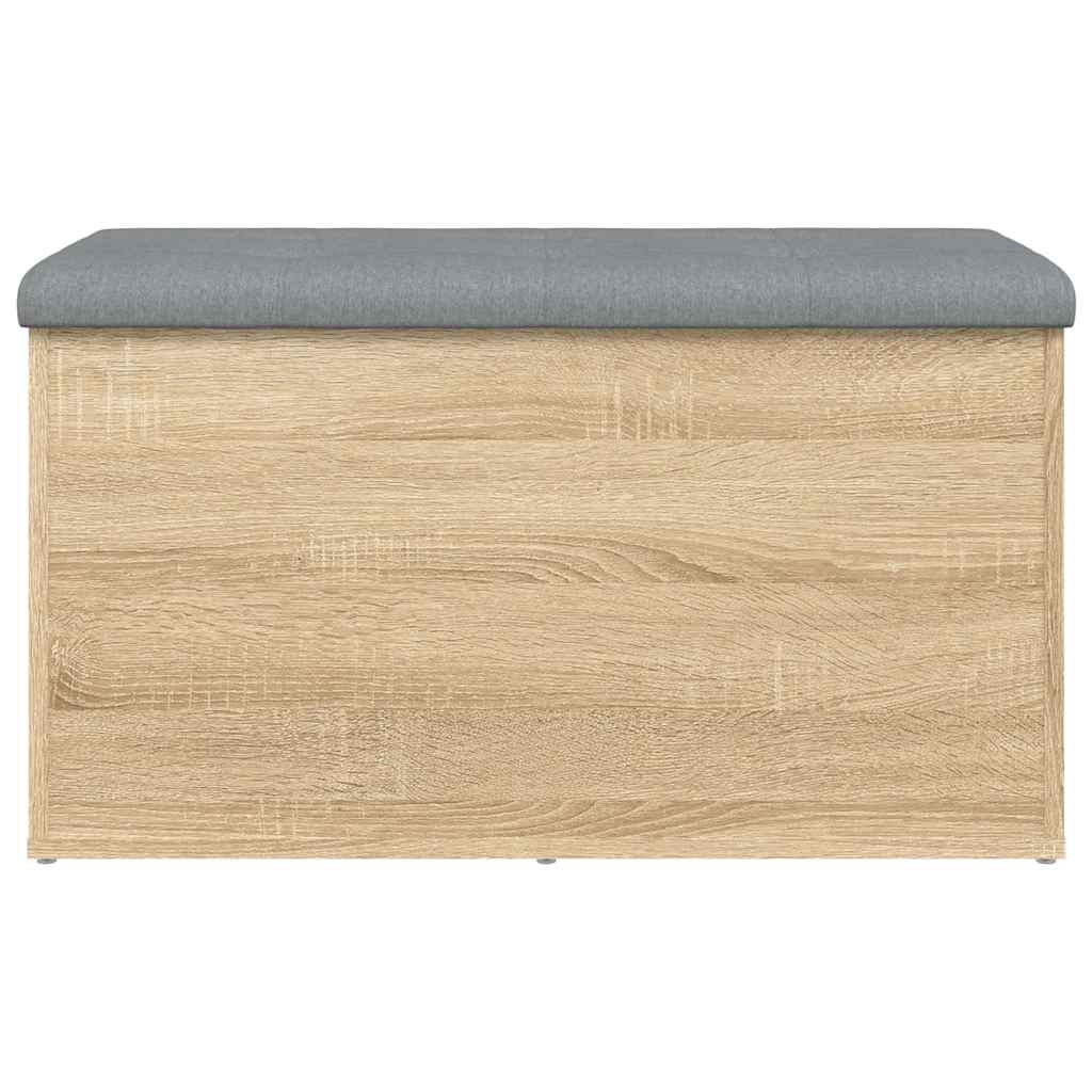 Oppbevaringsbenk Sonoma eik 82x42x45 cm konstruert tre