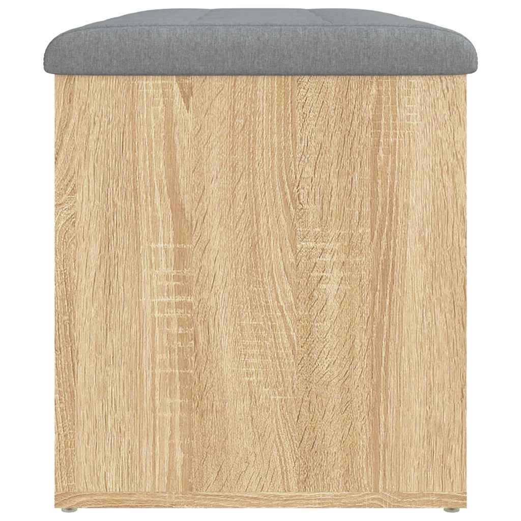 Oppbevaringsbenk Sonoma eik 82x42x45 cm konstruert tre