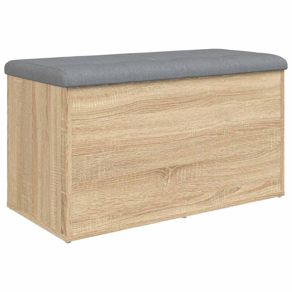 Oppbevaringsbenk Sonoma eik 82x42x45 cm konstruert tre