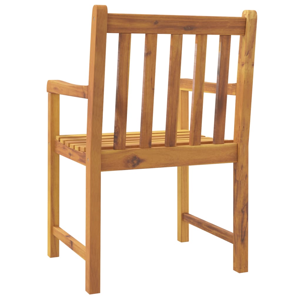 Hagestoler 6 stk 56x55,5x90 cm heltre akasie