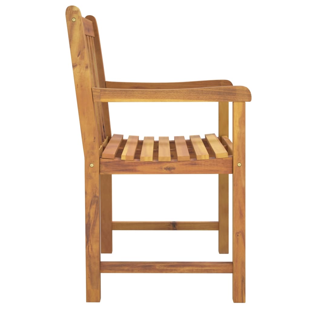 Hagestoler 8 stk 56x55,5x90 cm heltre akasie