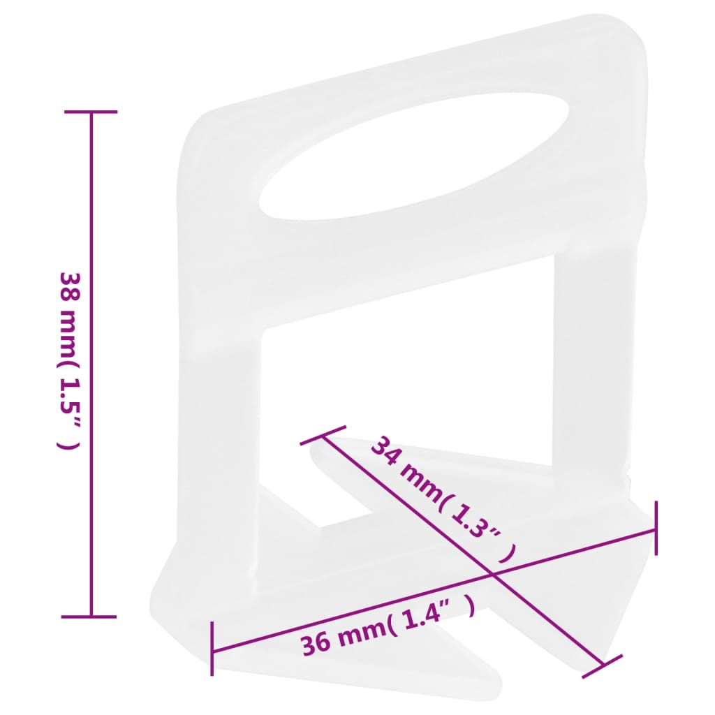Flisklips 1000 stk 1 mm