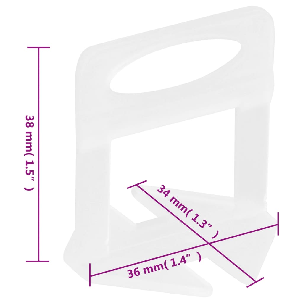 Flisklipssystem 500 kiler 2500 klips 1,5 mm