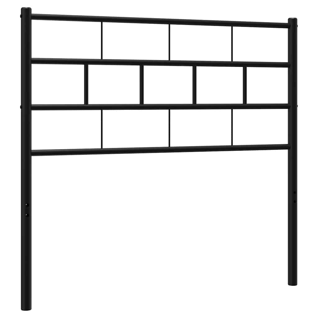Utskiftbar sengegavl i metall svart 100 cm
