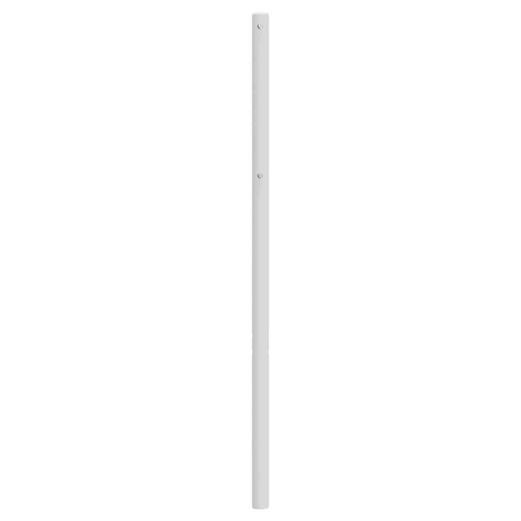 Utskiftbar sengegavl i metall hvit 135 cm