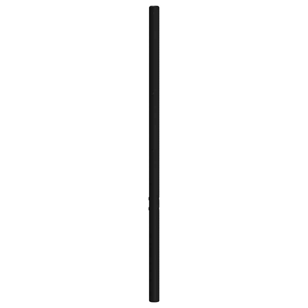 Utskiftbar sengegavl i metall svart 150 cm