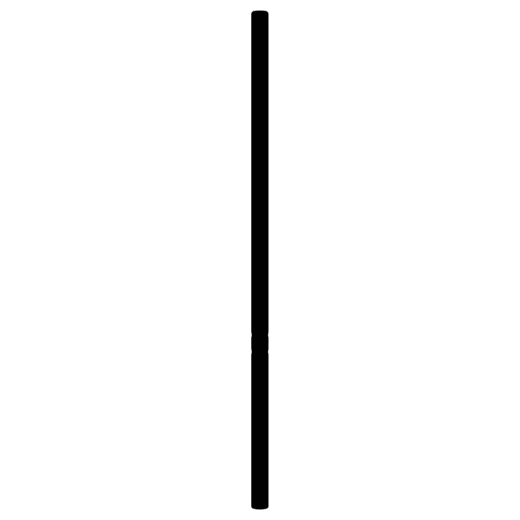 Utskiftbar sengegavl i metall svart 180 cm