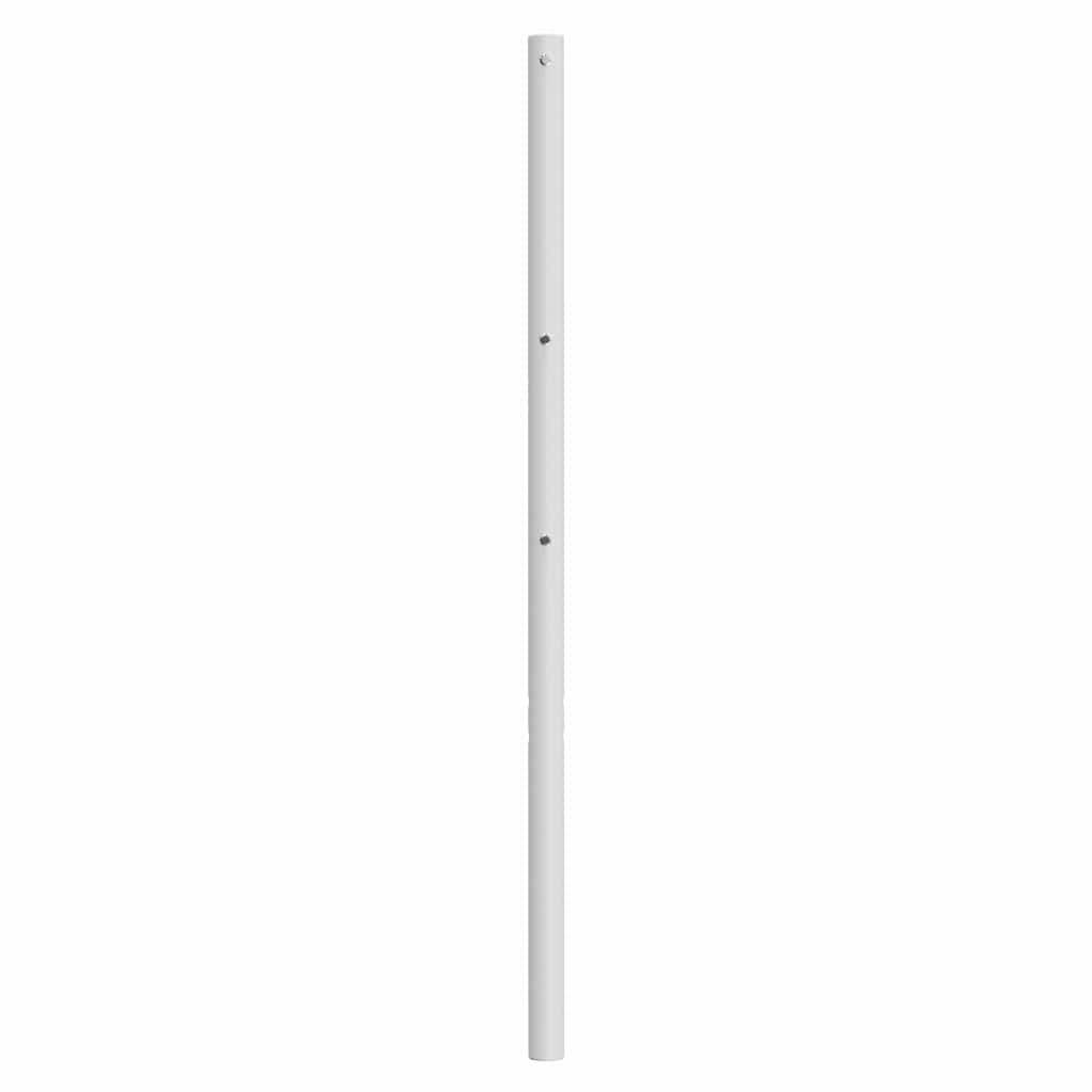 Utskiftbar sengegavl i metall hvit 100 cm